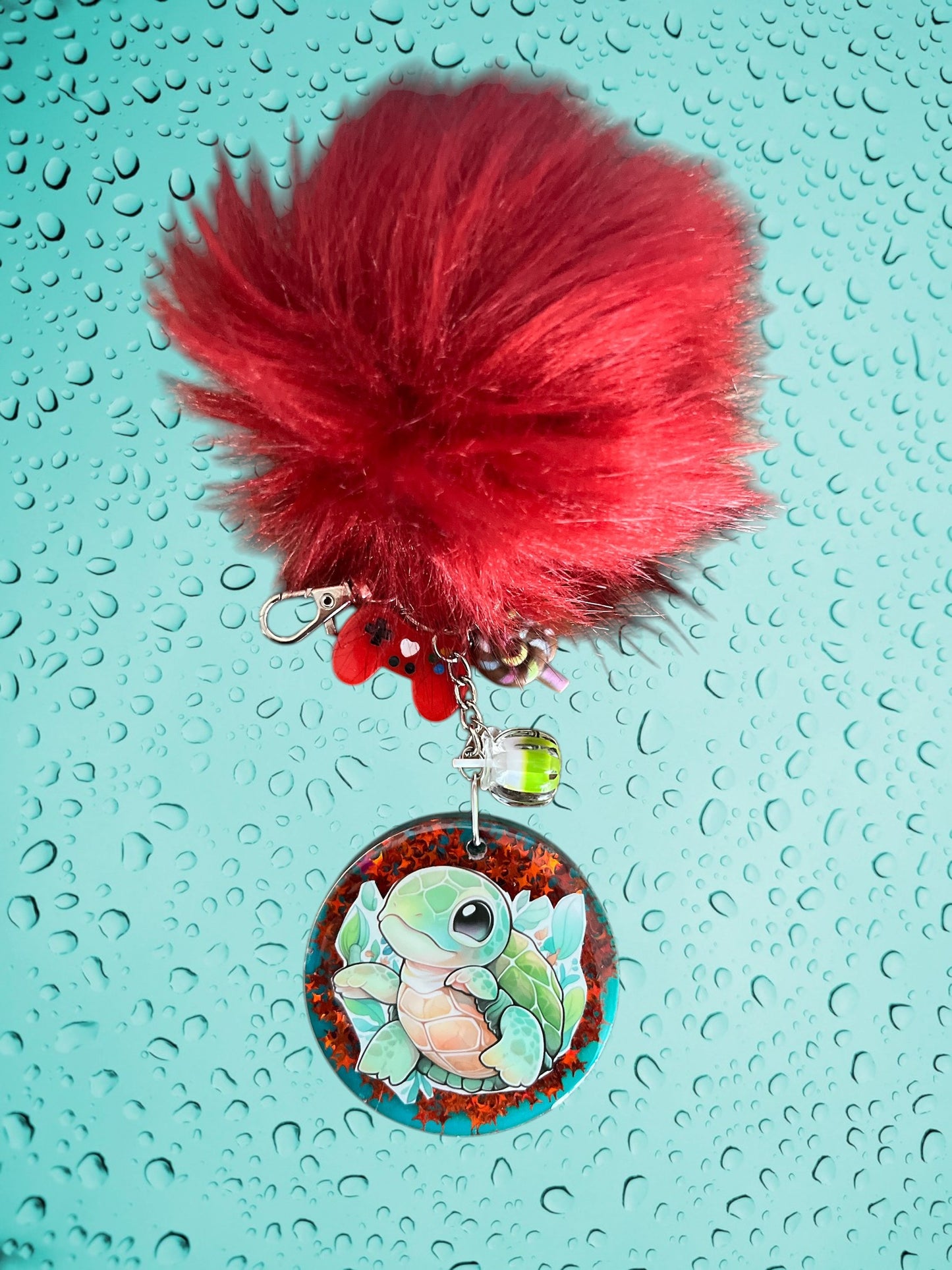 Cartoon Turtle Star Red