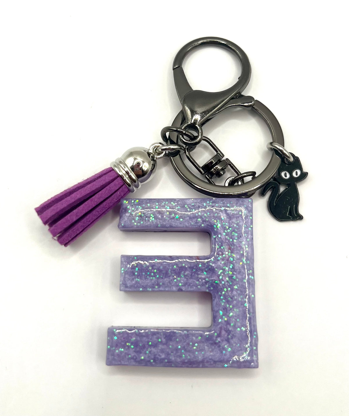 Limited Edition Purple Halloween Initial Keychain 💜🎃👻