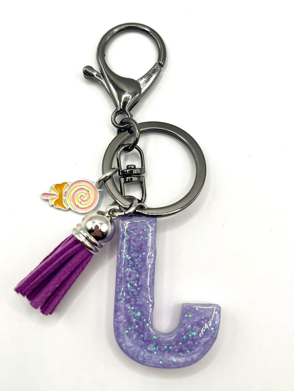 Limited Edition Purple Halloween Initial Keychain 💜🎃👻