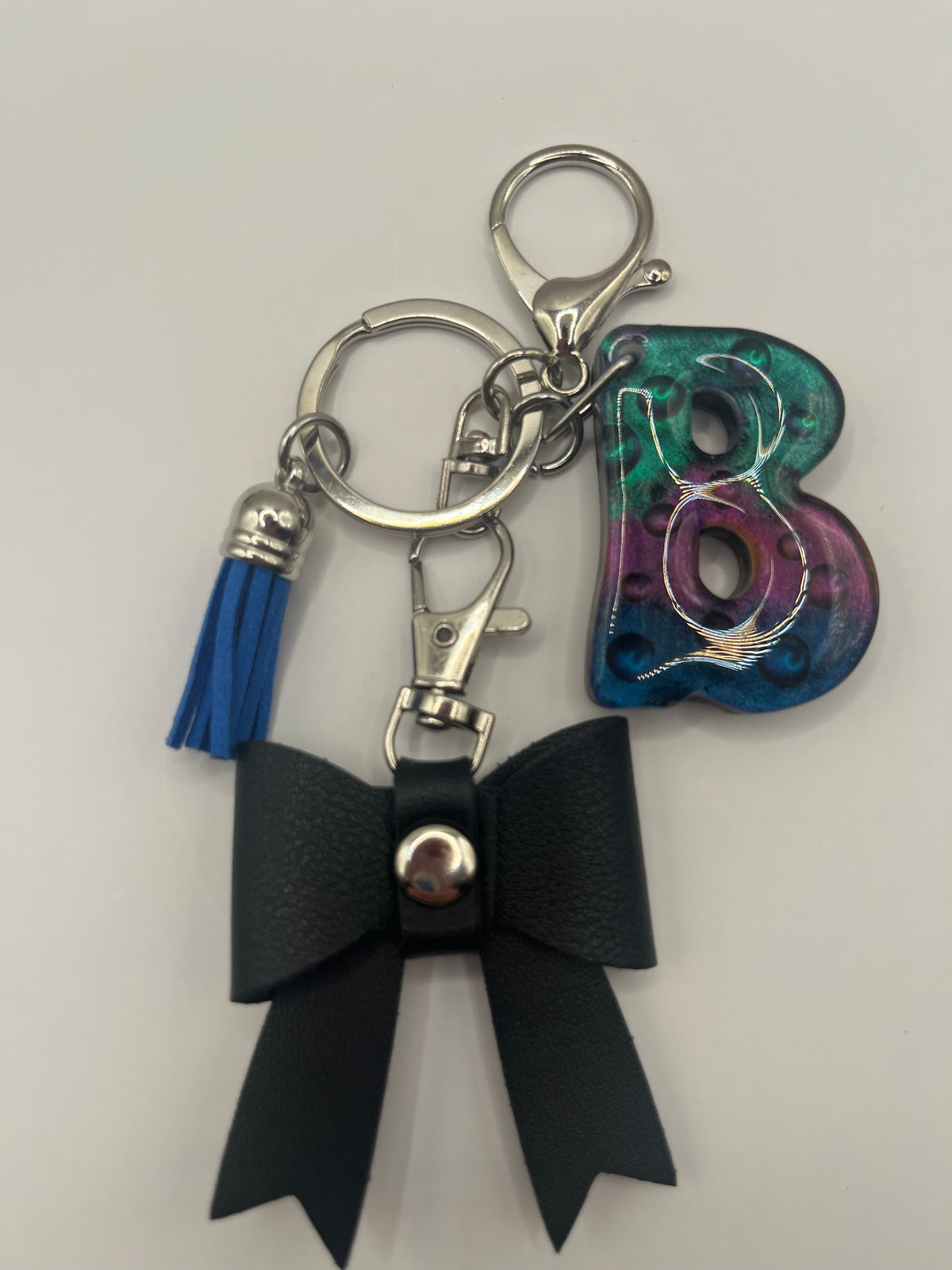 Chameleon Mermaid Initial Bow Keychain and Bag Charm 🧜‍♀️✨🎀