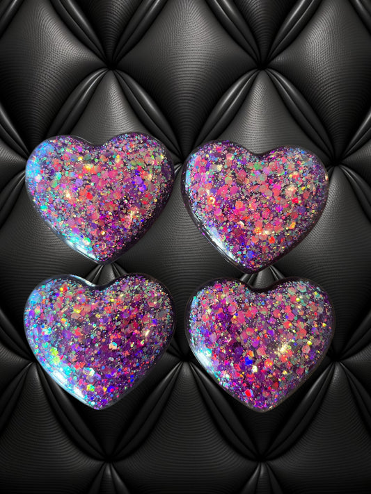 4 Piece Galaxy Heart Magnets
