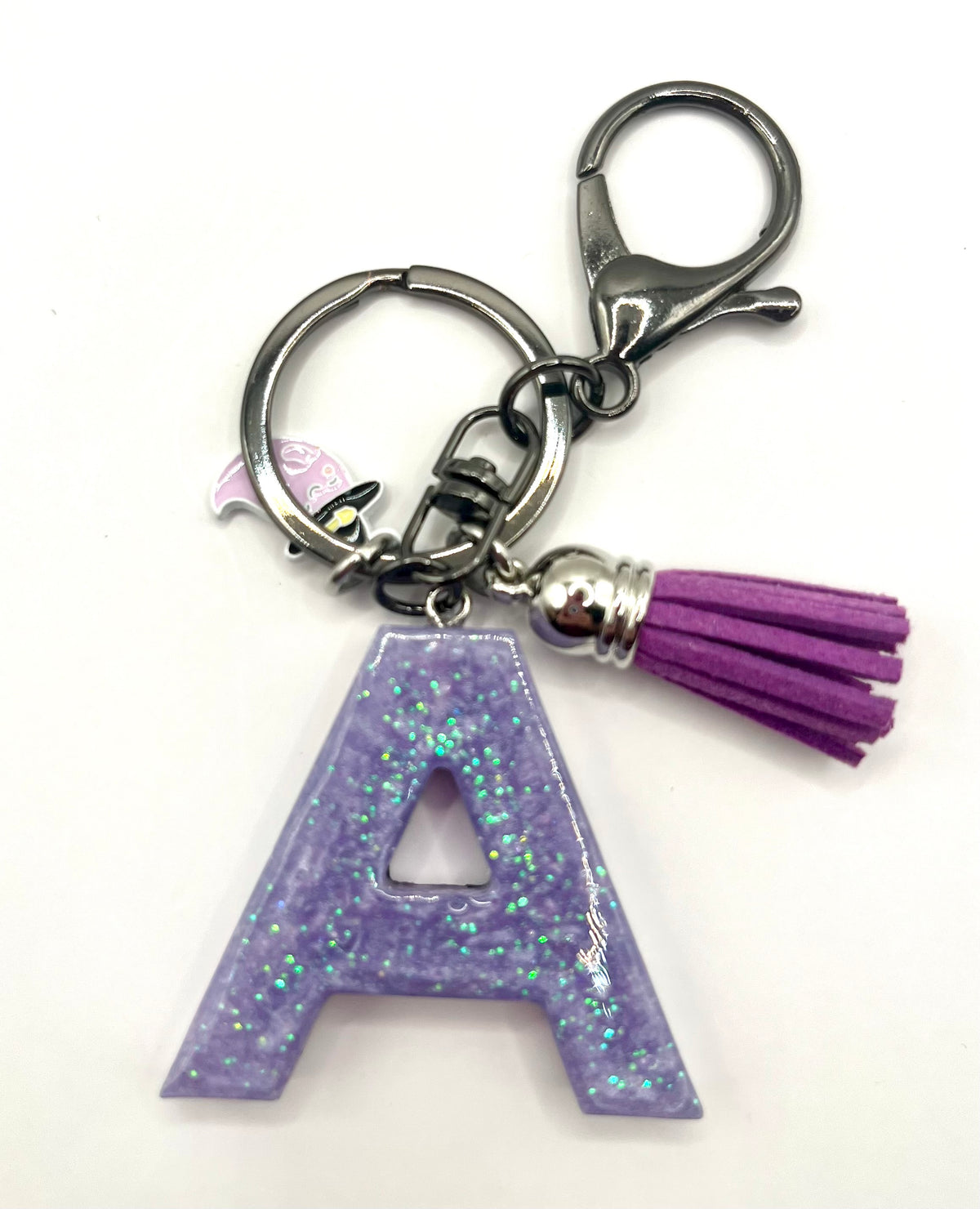 Limited Edition Purple Halloween Initial Keychain 💜🎃👻