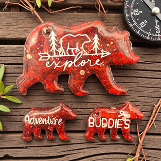 Red Bear Adventure Magnets