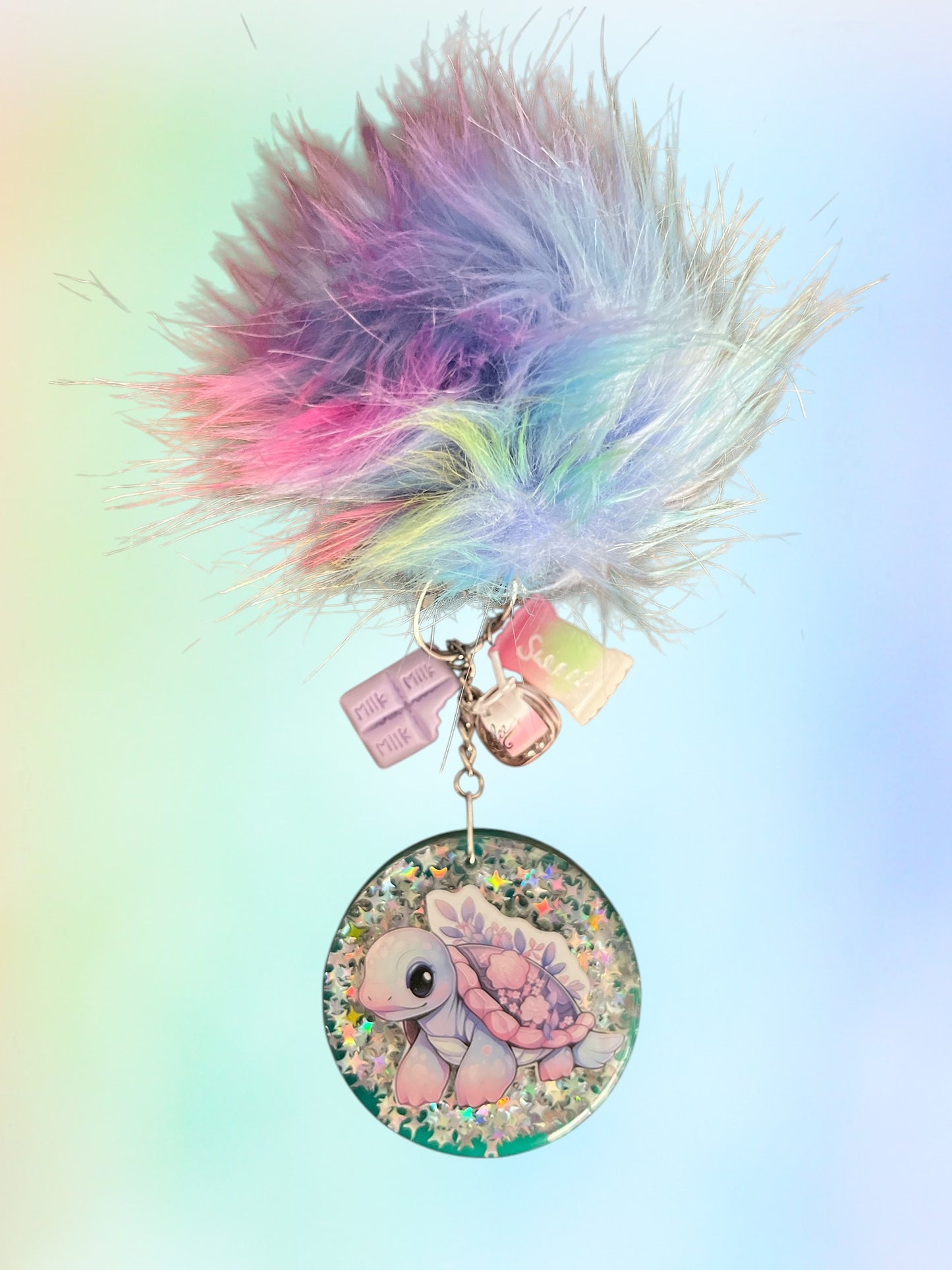 Cartoon Turtle Iridescent Pastel