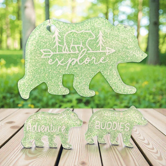 Mint Green Bear Adventure Magnets