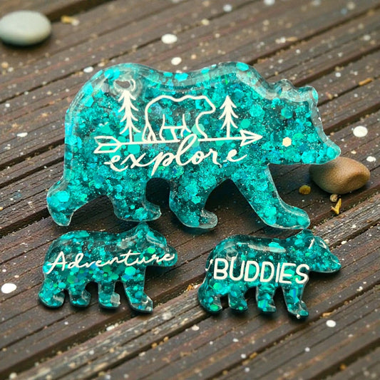 Blue Bear Adventure Magnets