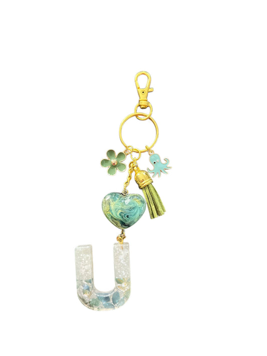 U Green Floral With Heart