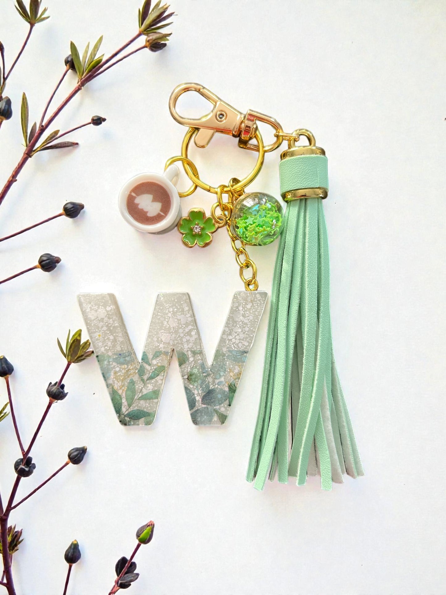 W Green Floral