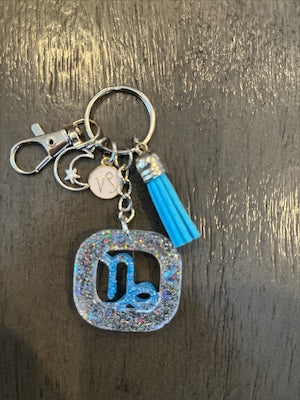 Capricorn Blue Ice Zodiac Charm