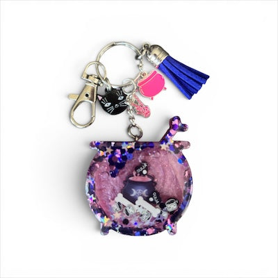Cauldron Resin Shaker (Blue & Pink)