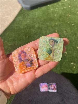 Handmade Glow in the Dark-K-Pop Resin Bag Charms - 24