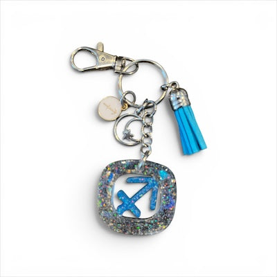 Sagittarius Blue Ice Zodiac Charm