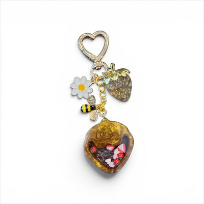Strawberry Resin Shaker (Yellow/Gold)