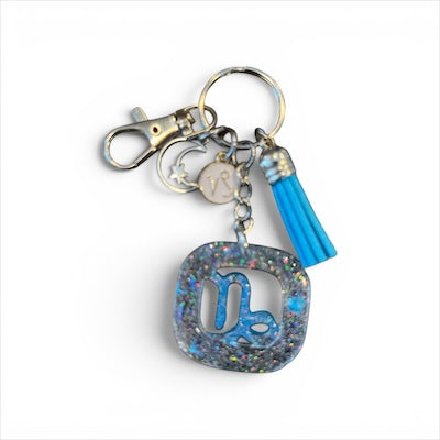 Capricorn Blue Ice Zodiac Charm