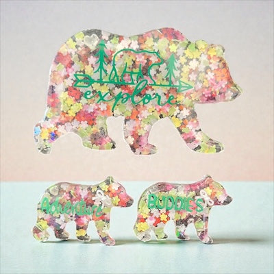 Multi Color Bear Adventure Magnets