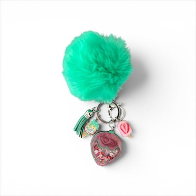 Strawberry Resin Shaker (Green Pom)