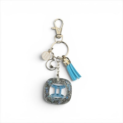 Gemini Blue Ice Zodiac Charm