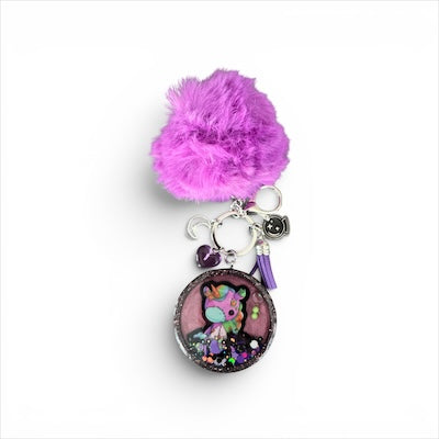 Cute Goth Unicorn Resin Shaker