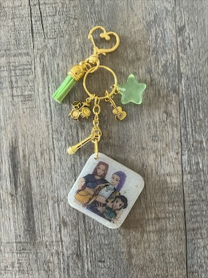 Handmade K-Pop Resin Bag Charms – Cute Idol-Inspired Accessories - 9