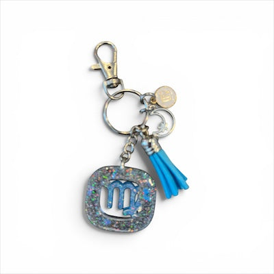 Virgo Blue Ice Zodiac Charm