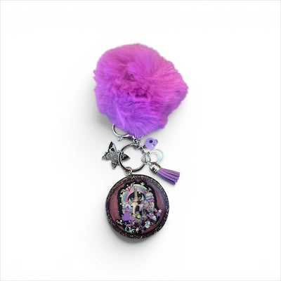 Cute Goth Skull Resin Shaker